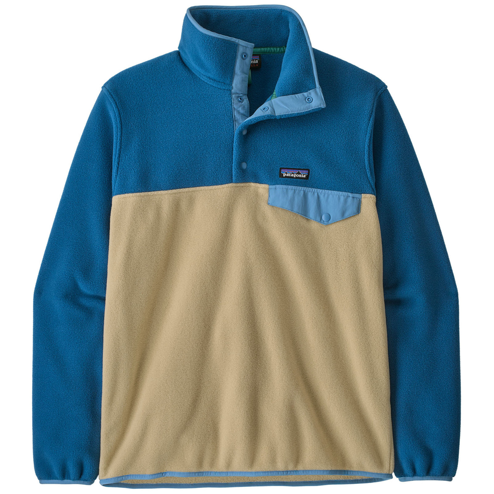 Męska bluza Patagonia Lightweight Synchilla Snap-T Pullover Rozmiar: M / Kolor: beżowy/niebieski