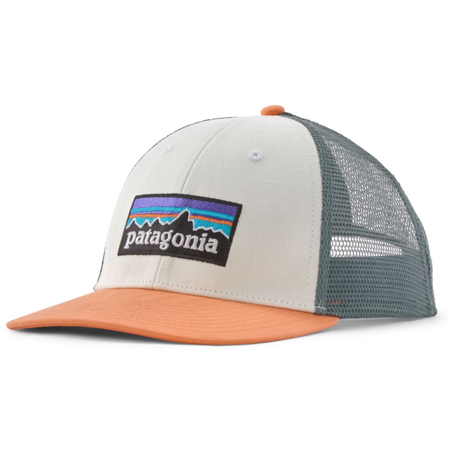 Bejsbolówka Patagonia P-6 Logo LoPro Trucker Hat Kolor: biały/różówy