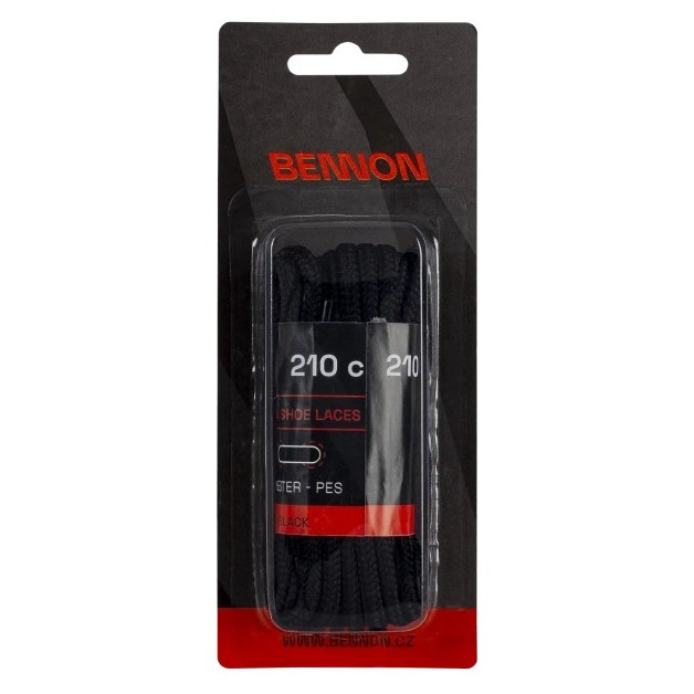 Sznurowadła Bennon Laces Black Box 210 cm Kolor: czarny