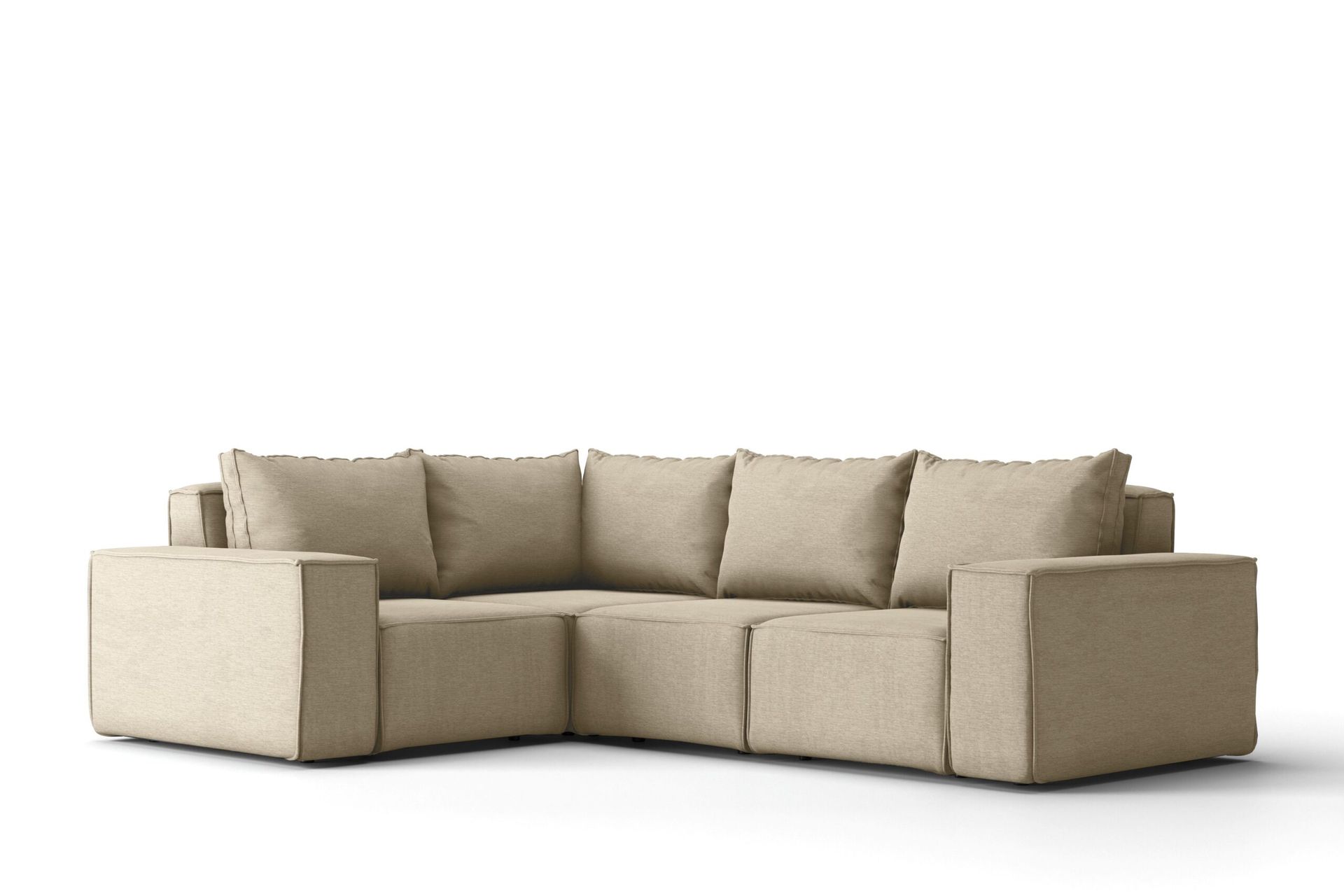 Narożnik ogrodowy SONNE na taras, tkanina Artykuł, wiele kolorów - Beżowy - Prawy