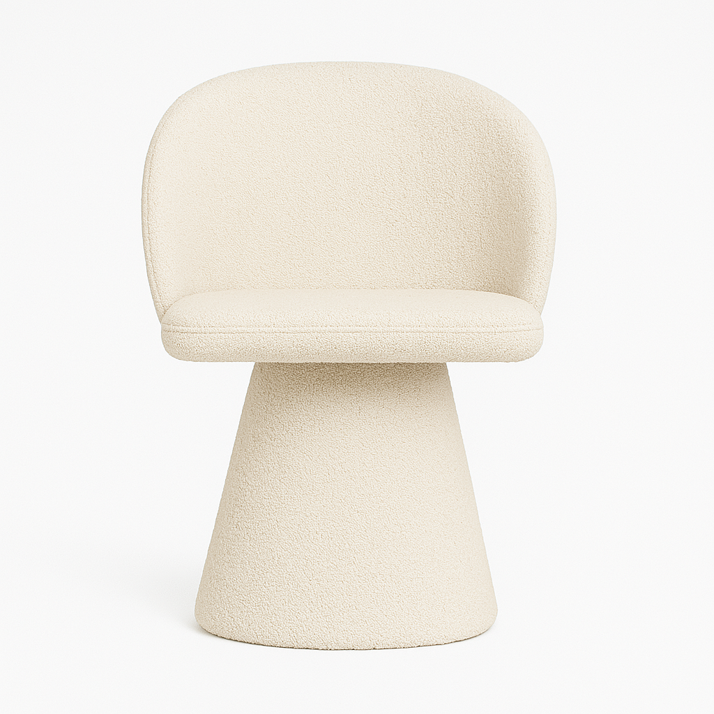 Krzesło Altura Mils Unikalny kształt w harmonii z komfortem, tkanina Catch Me - Obrotowe - Jasnobeżowy