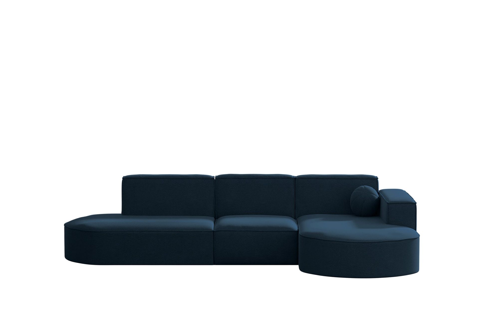 Sofa narożna ogrodowa, kanapa, narożnik w kształcie litery L Designer Modena L Patio - Granatowy - Prawy