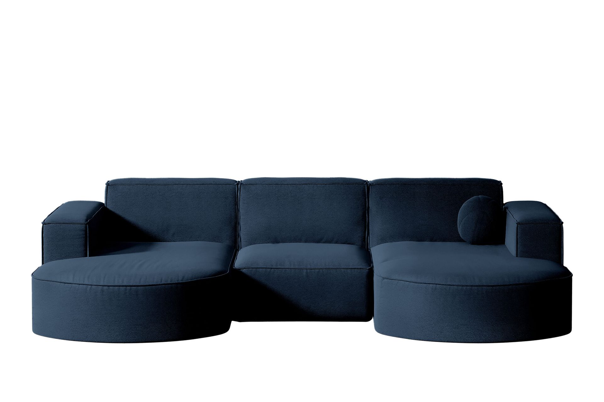 Sofa narożna ogrodowa, kanapa, narożnik w kształcie litery U Designer Modena Studio Patio - Granatowy