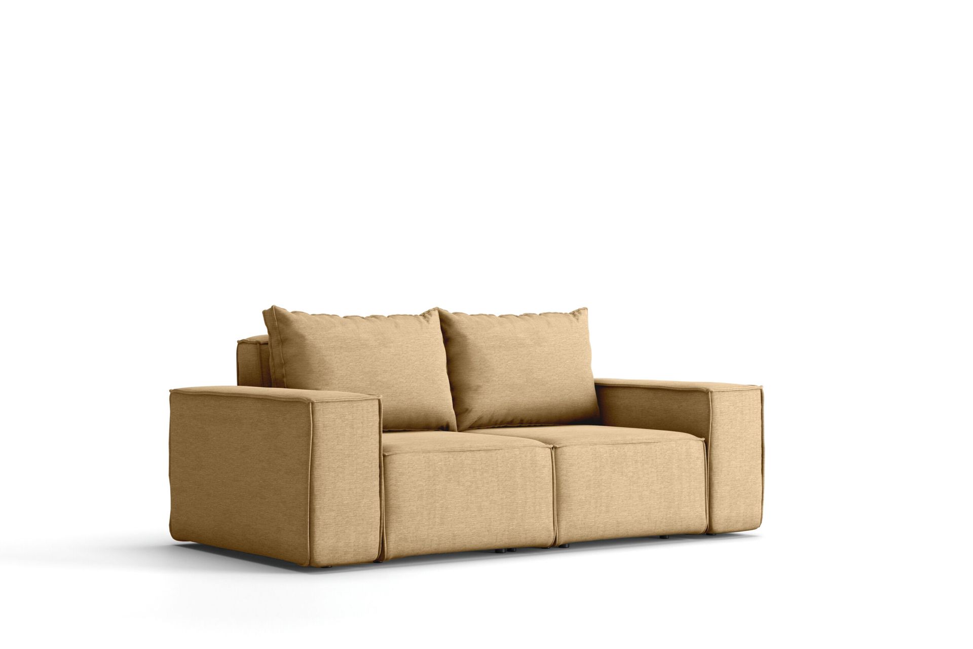 Sofa ogrodowa dwuosobowa SONNE na taras, tkanina Artykuł, wiele kolorów - Cappuccino