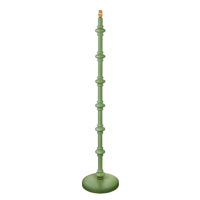 Lampa stojąca drewniana CARNABY zielona 1xB22x10W drewno wym:138x30x30cm IP20 Endon
