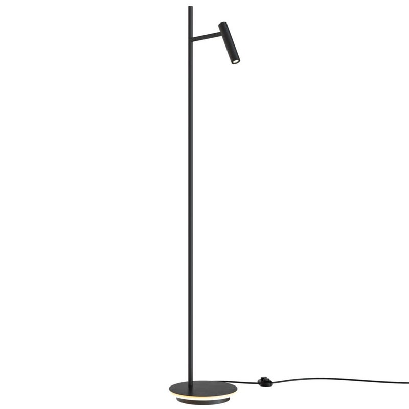 Lampa podłogowa LED ESTUDO 11W 3000K 730lm metal czarna wym:138,7x24x138,7cm Maytoni