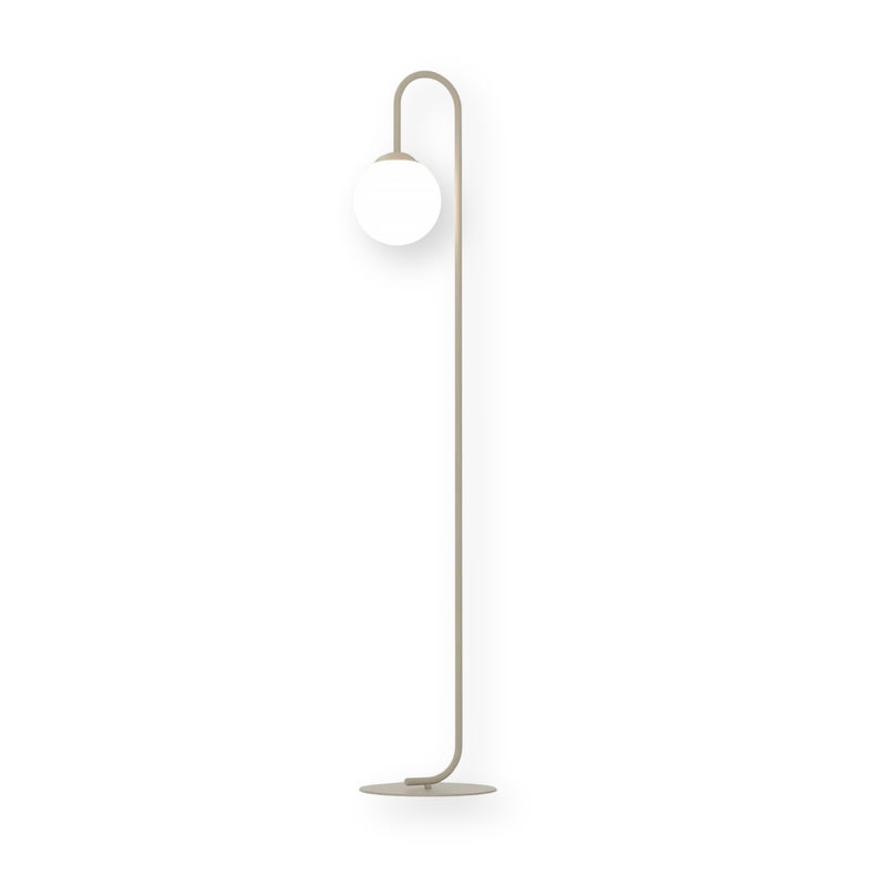 Lampa stojąca nowoczesna FLOR beżowa 1xE14x10W metal wym:150x29x29cm IP20 Emibig