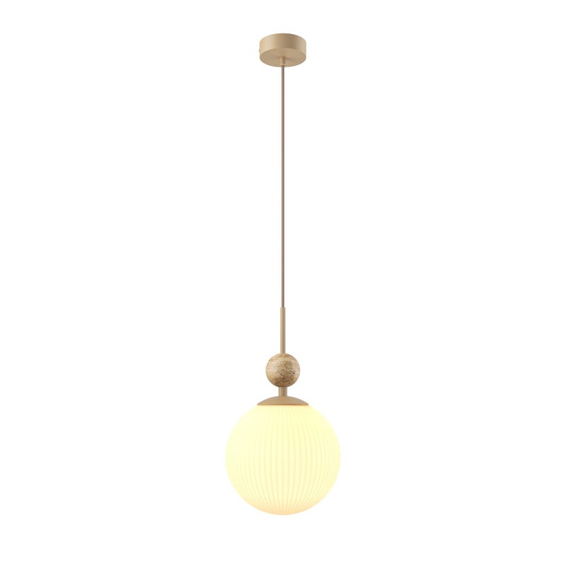 Lampa wisząca ozdobny kamień TAVO beżowa 1xE27x10W kamień wym:239x20x20cm IP20 Maytoni