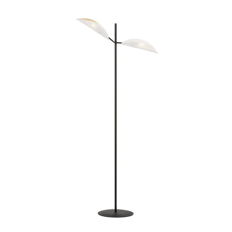 Lampa podłogowa VENE czarno-biała 2xE14x10W metal wym:150x69x20cm IP20 Emibig