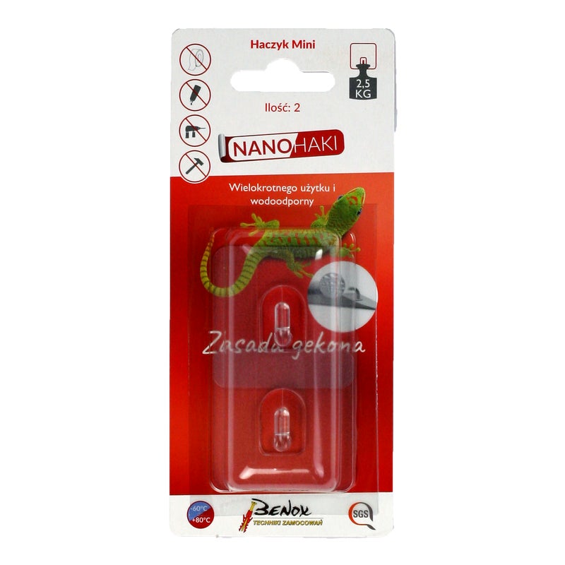 Haczyk samoprzylepny mini 2 szt. GMS12-11273 Benox