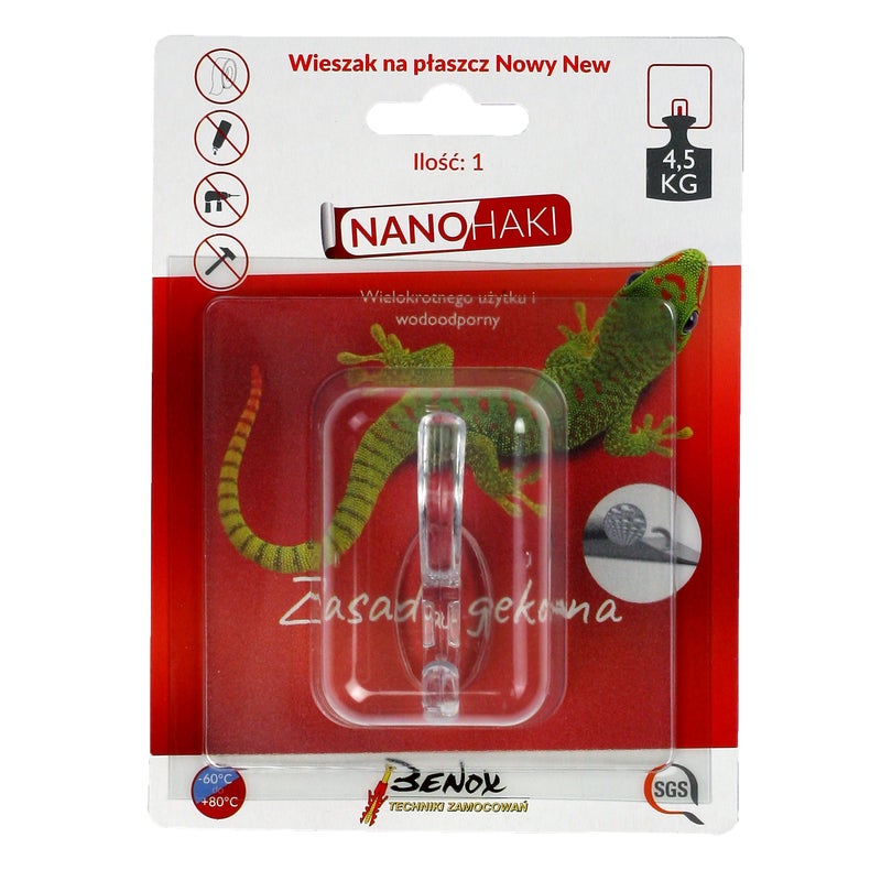 Haczyk samoprzylepny wieszak na płaszcze 1 szt. GMS12-11291 Benox