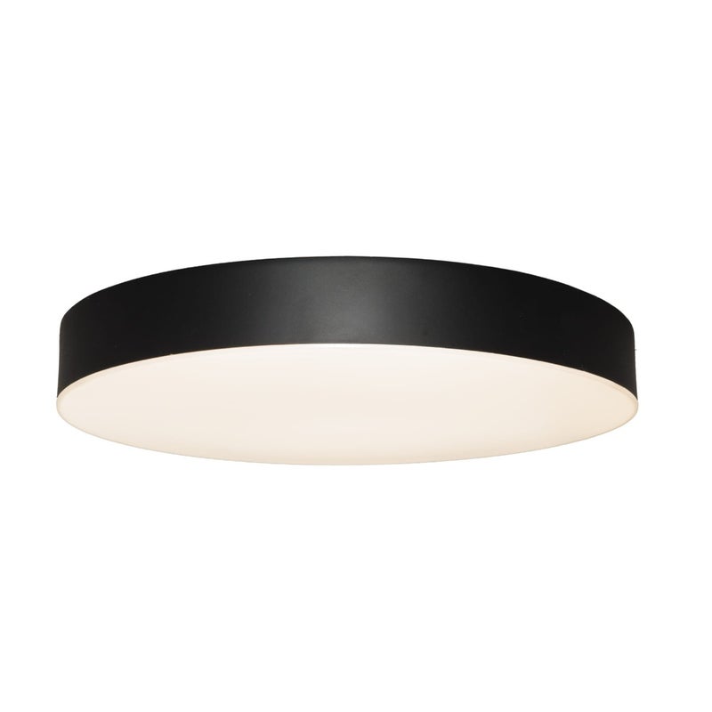 Plafon okrągły LED LUMO 24W 3000/4000/6000K 2040lm tworzywo sztuczne czarno-biały wym:5x30x30cm IP44 Maxlight