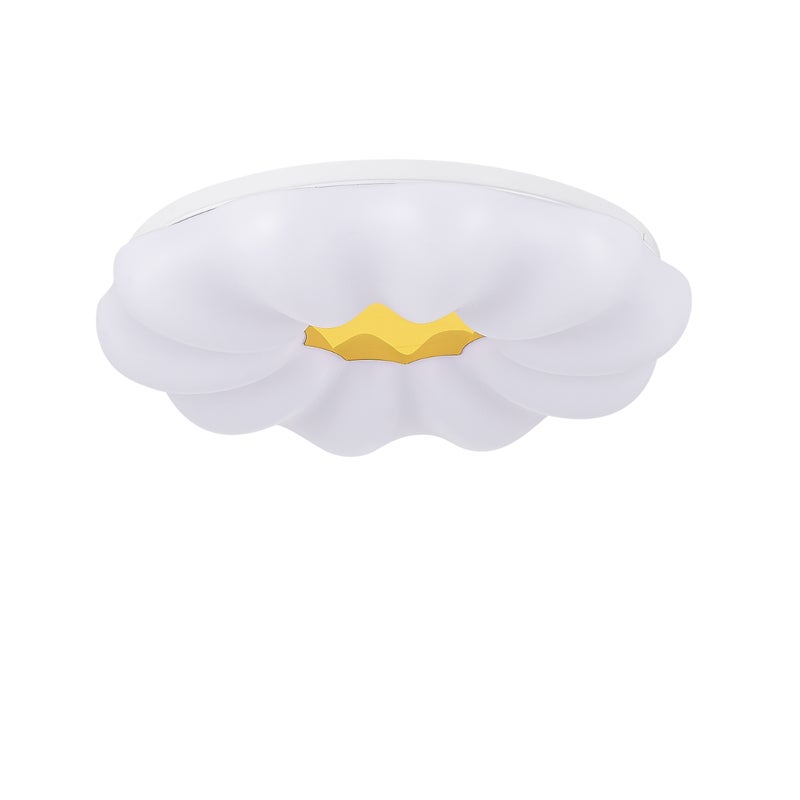 Plafon okrągły LED ARIVA 23W 4000K 2202lm akryl biało-złoty wym:8x40x40cm IP20 Light Prestige
