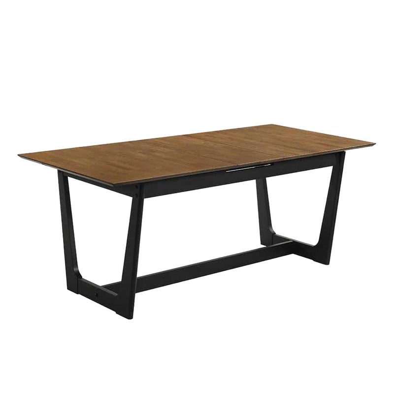 Stół PAHKEL z drewna kauczukowego rozkładany 160-195x90x76 cm HOMLA