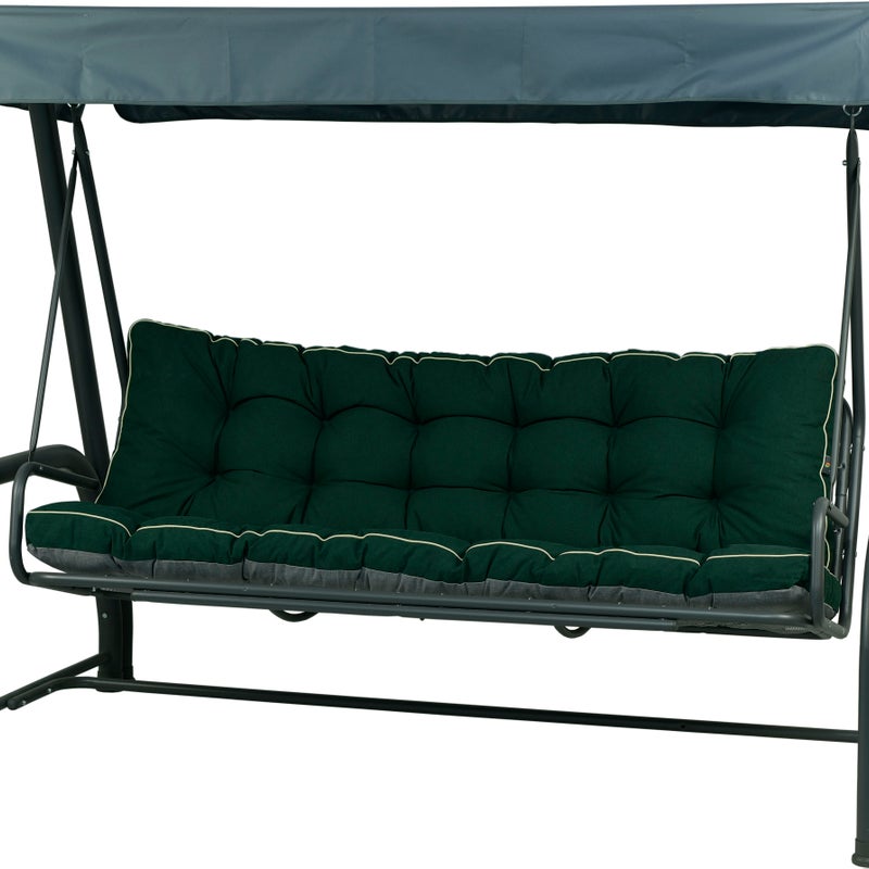 Poduszka ogrodowa na huśtawkę ogrodową AMPO 175 cm ciemny zielony wodoodporna 1 szt.