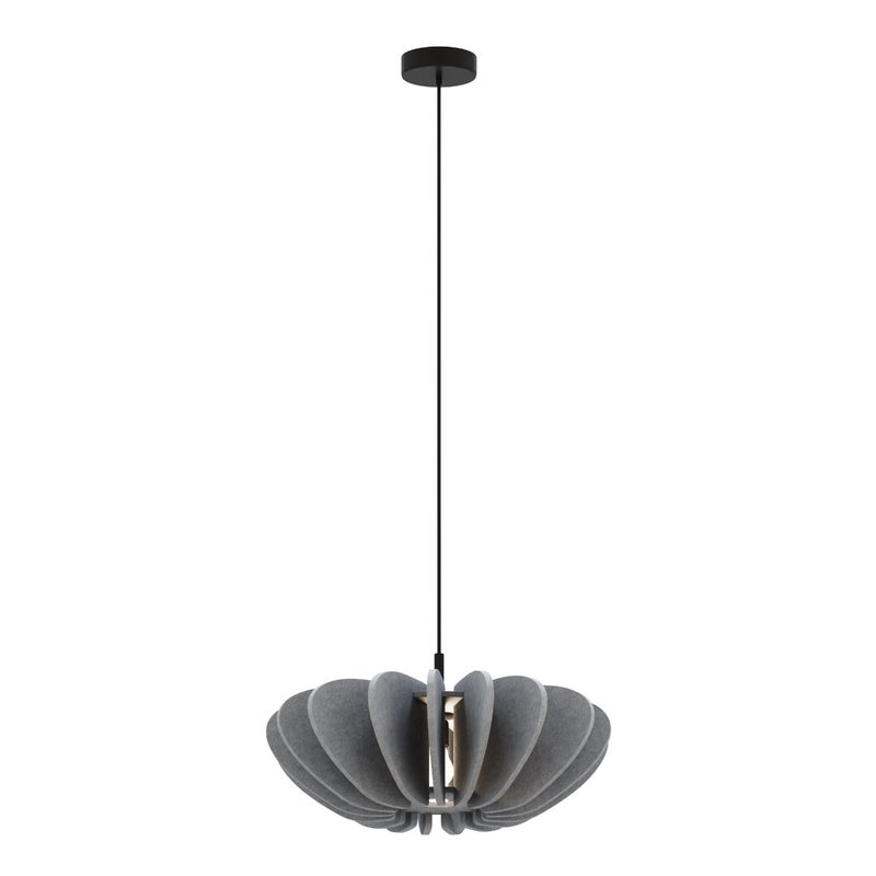 Lampa wisząca filcowa nastrojowa CAMBIO szaro-czarna 1xE27x60W filc wym:331,5x58x58cm IP20 Maytoni