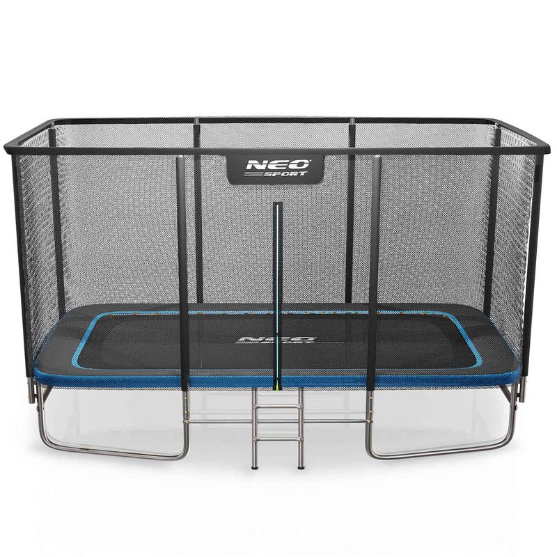 Trampolina ogrodowa Neo-sport prostokątna 427x305cm 10ft x 14ft dla dzieci dorosłych