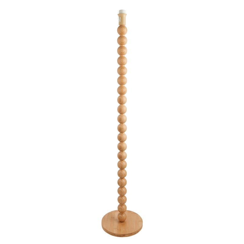 Lampa stojąca kulkowy trzon CANE jasne drewno 1xE27x10W drewno wym:134x27x27cm IP20 Endon