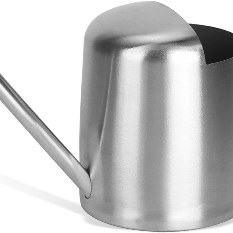 Konewka ogrodowa ze stali nierdzewnej - Metalowa konewka z długim dzióbkiem - Do roślin doniczkowych i ogrodowych 300 ml