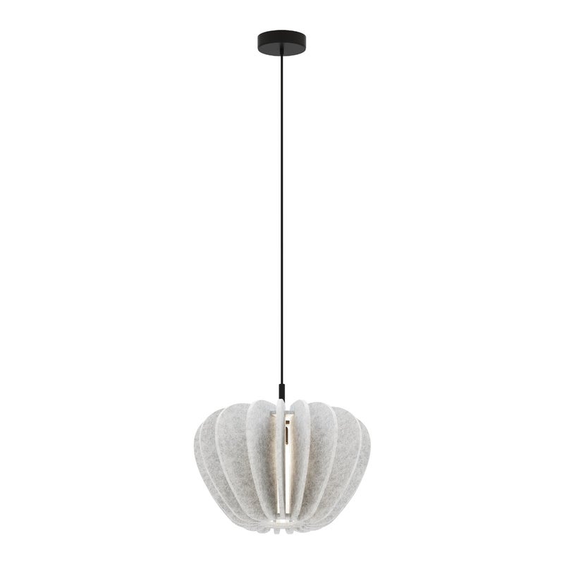 Lampa wisząca filcowa nastrojowa CAMBIO srebrno-czarna 1xE27x60W filc wym:340x47,5x47,5cm IP20 Maytoni