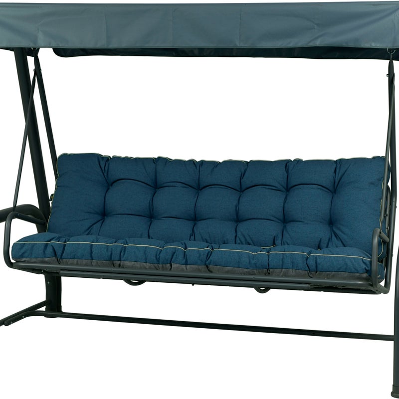 Poduszka ogrodowa na huśtawkę ogrodową AMPO 175 cm ciemny niebieski wodoodporna 1 szt.