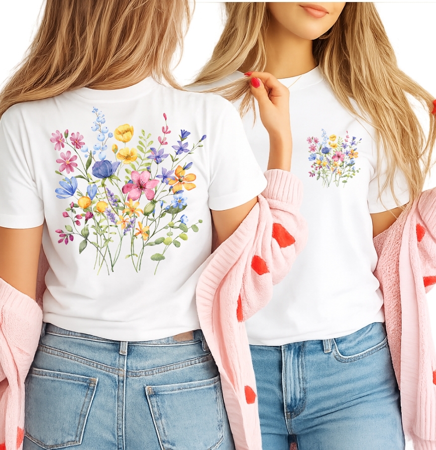 Damska koszulka w kwiaty - kwiat2