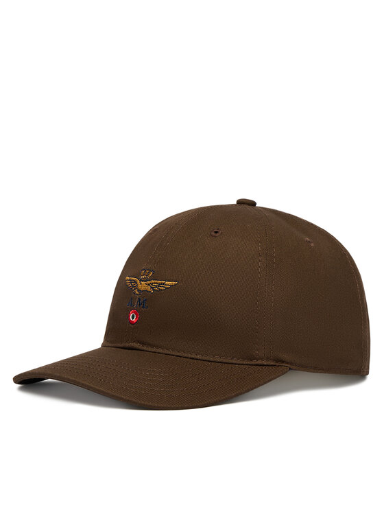 Aeronautica Militare Czapka z daszkiem 261HA1246UCT02261 Brązowy ciemny