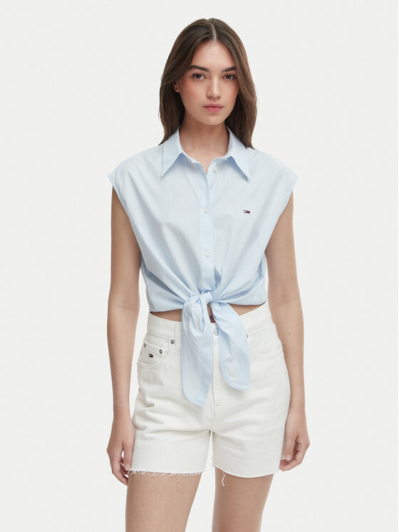 Tommy Jeans Koszula DW0DW22212 Niebieski jasny Regular Fit