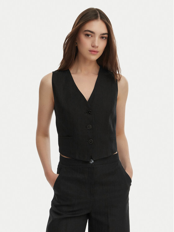 Marella Kamizelka garniturowa Veranda 2615151032 Czarny Regular Fit