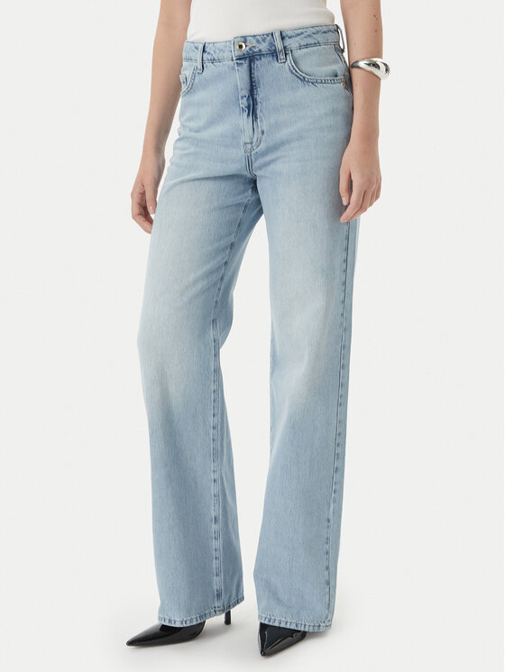 Patrizia Pepe Jeansy 2P1772/D070-CB21 Niebieski jasny Straight Fit