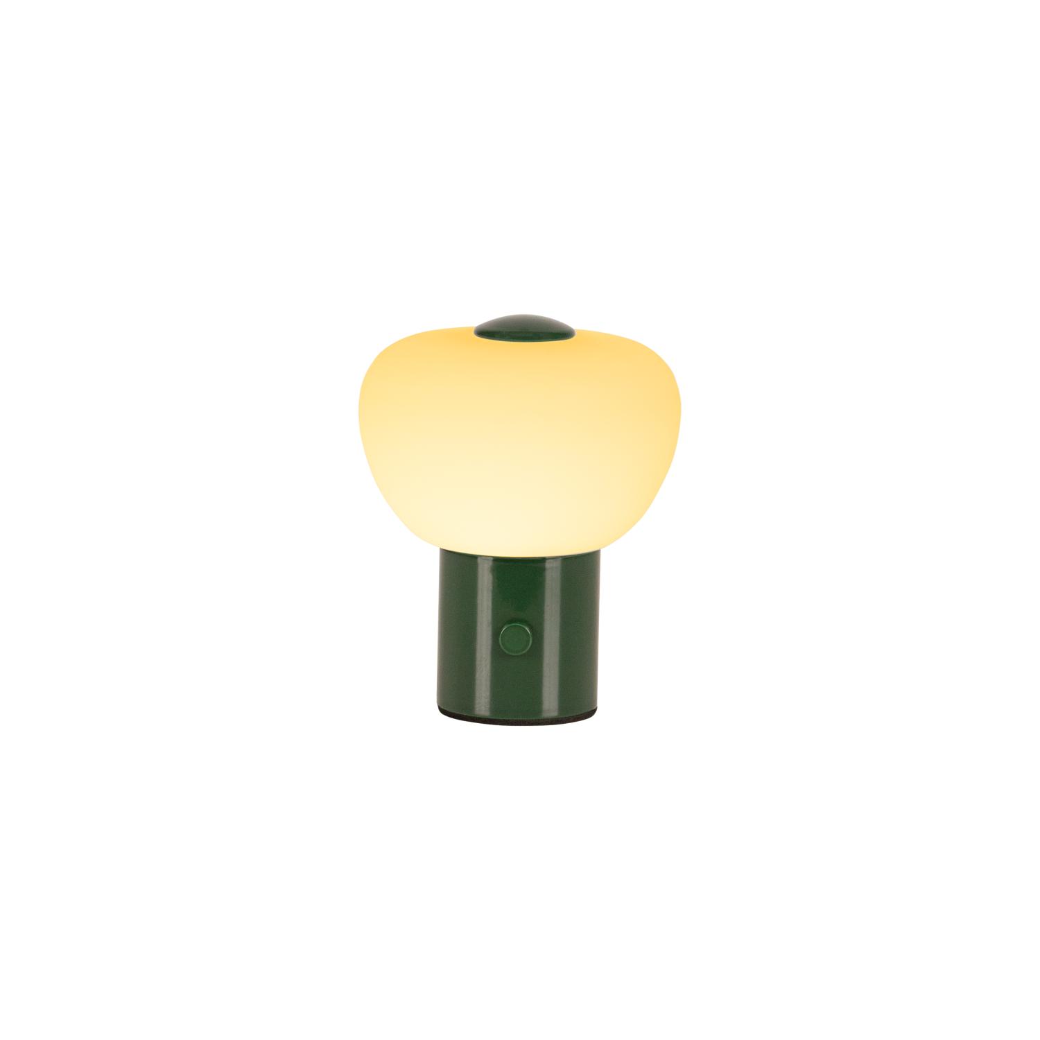 GUSTAV zielona lampa stołowa LED 0,8W 2700K DIM przenośna bateryjna LUCIDE 44521/01/33