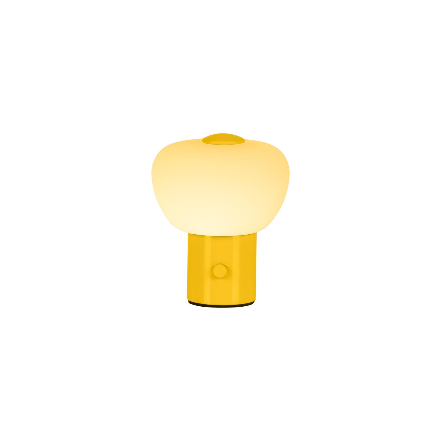 GUSTAV żółta lampa stołowa LED 0,8W 2700K DIM przenośna bateryjna LUCIDE 44521/01/34
