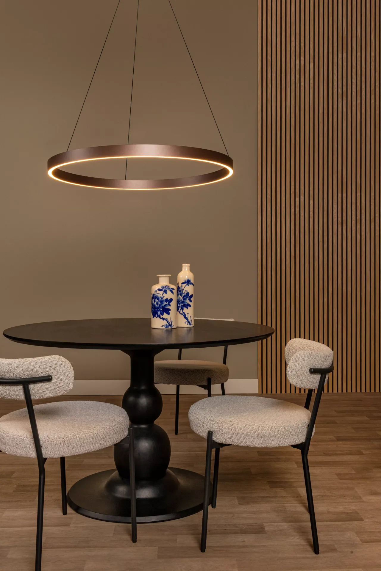 LIANE lampa wisząca okrągła LED 2x36W 2700K/4000K DIM stary brąz LUCIDE 46404/80/97