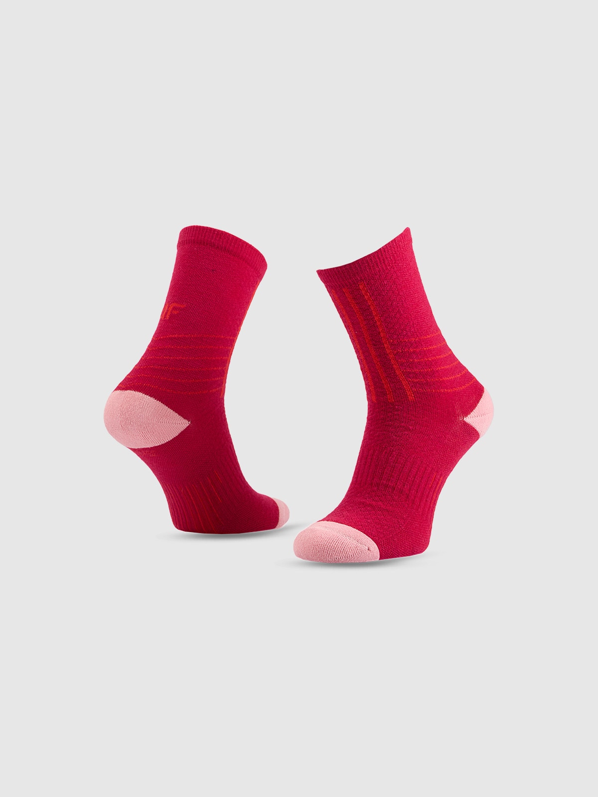 4F Skarpetki trekkingowe długie damskie - różowe 39-42