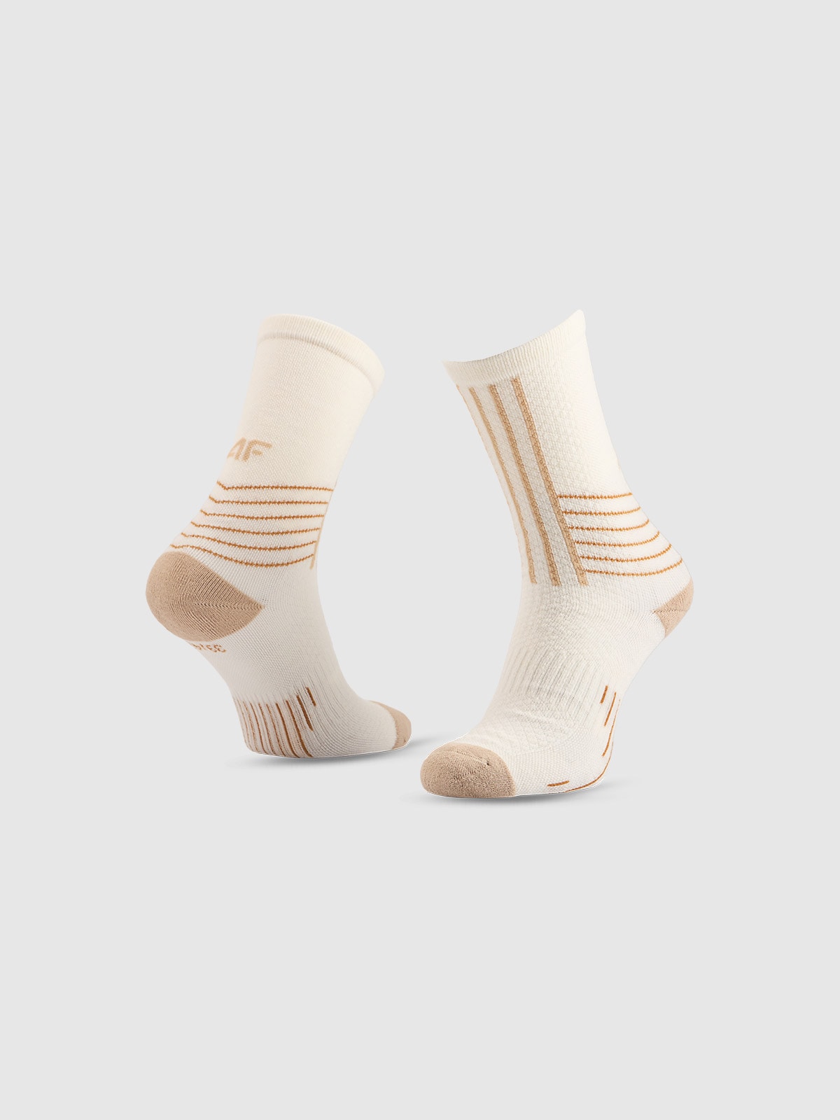 4F Skarpetki trekkingowe długie damskie - beżowe 39-42