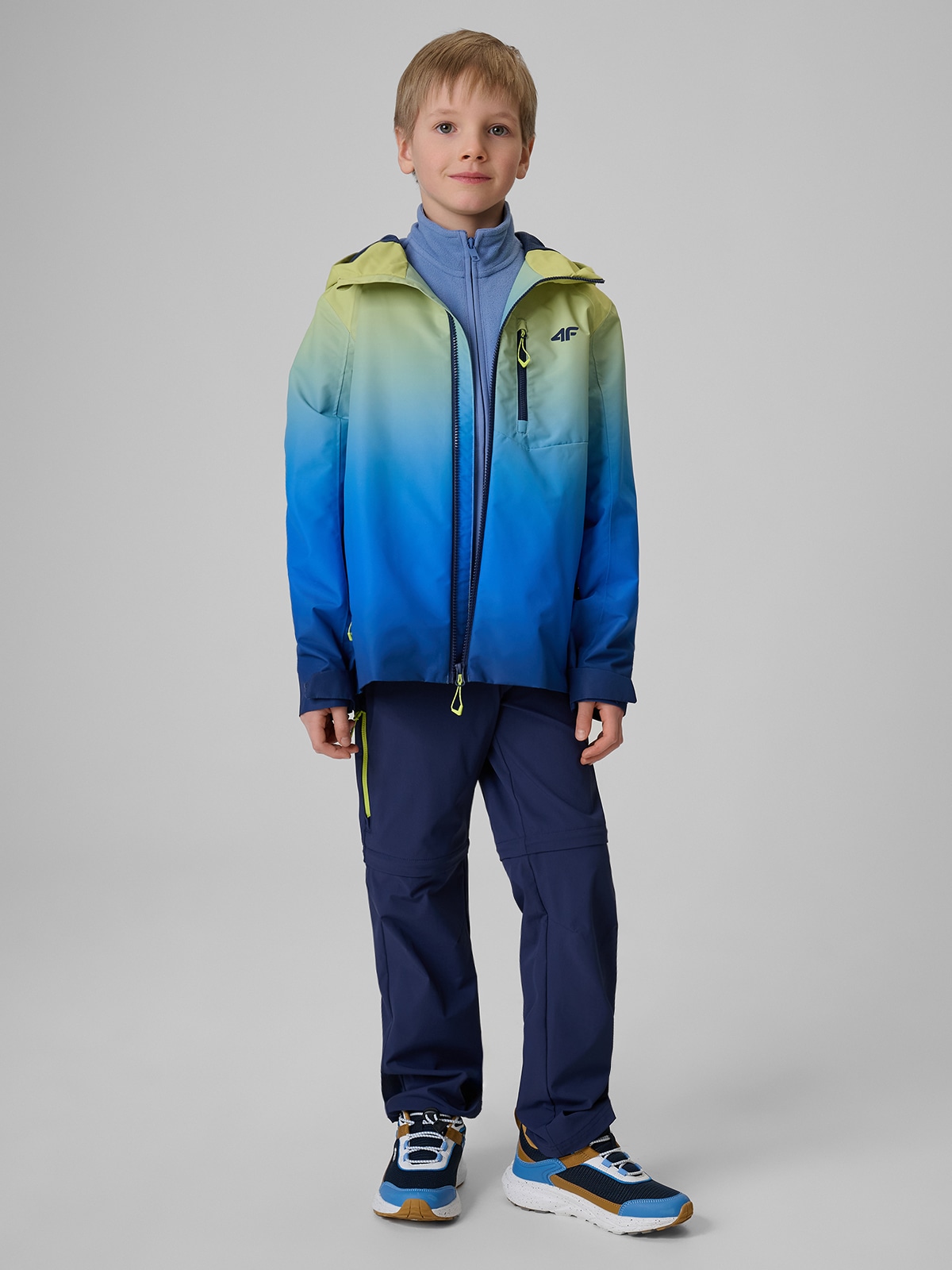 4F Spodnie trekkingowe 2w1 chłopięce - granatowe 164 (13-14 lat)