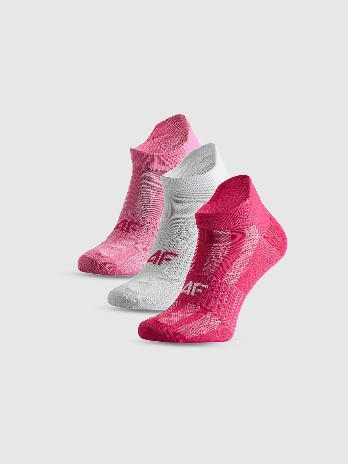 4F Skarpetki krótkie sportowe (3-pack) dziewczęce - multikolor 38-40