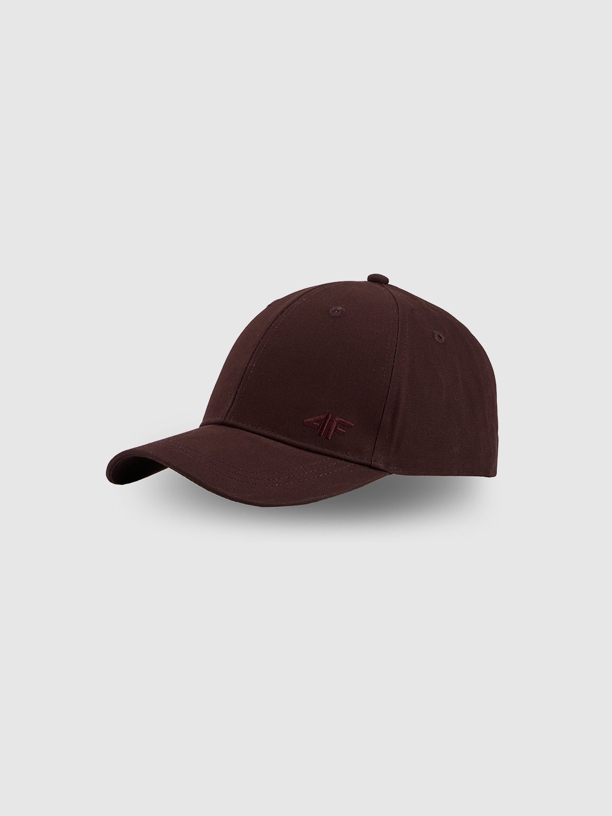 4F Czapka z daszkiem snapback uniseks - brązowa XS/S (56cm)