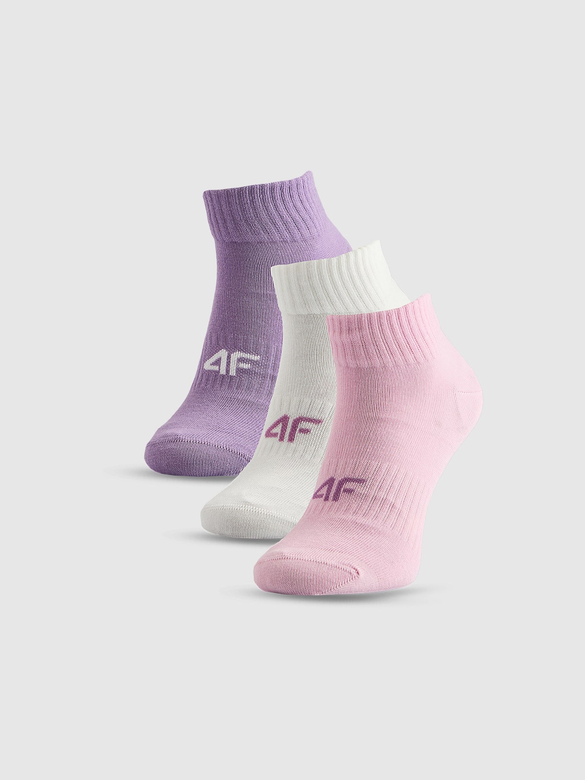 4F Skarpetki krótkie (3-pack) dziewczęce - multikolor 38-40