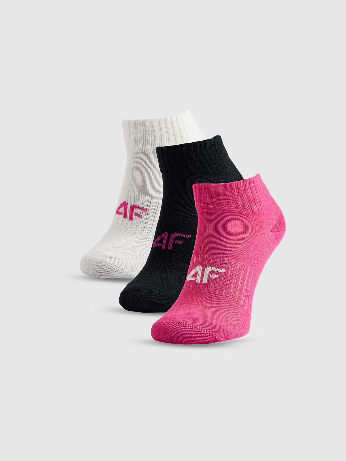 4F Skarpetki krótkie (3-pack) dziewczęce - multikolor 38-40