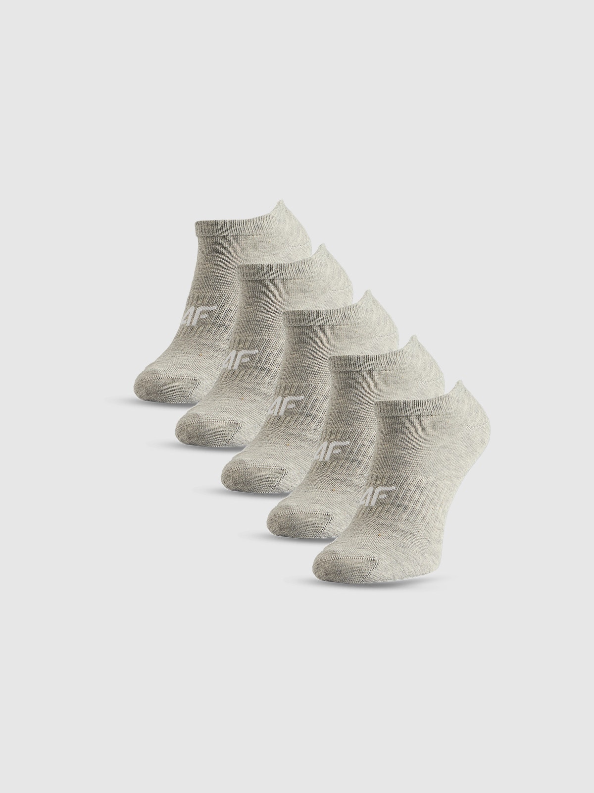 4F Skarpetki stopki (5-pack) damskie - szare 39-42
