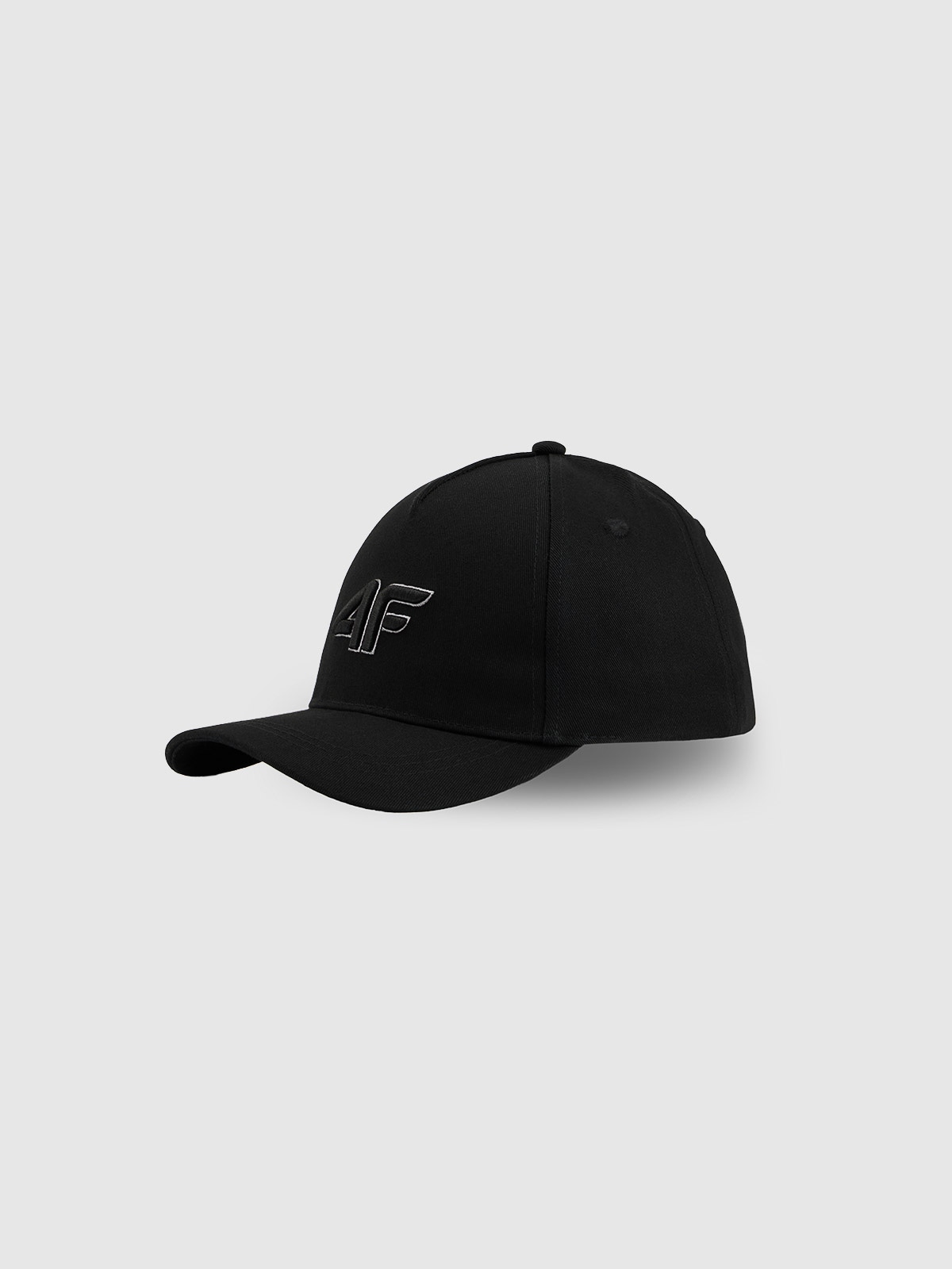 4F Czapka z daszkiem snapback dziecięca - czarna MT