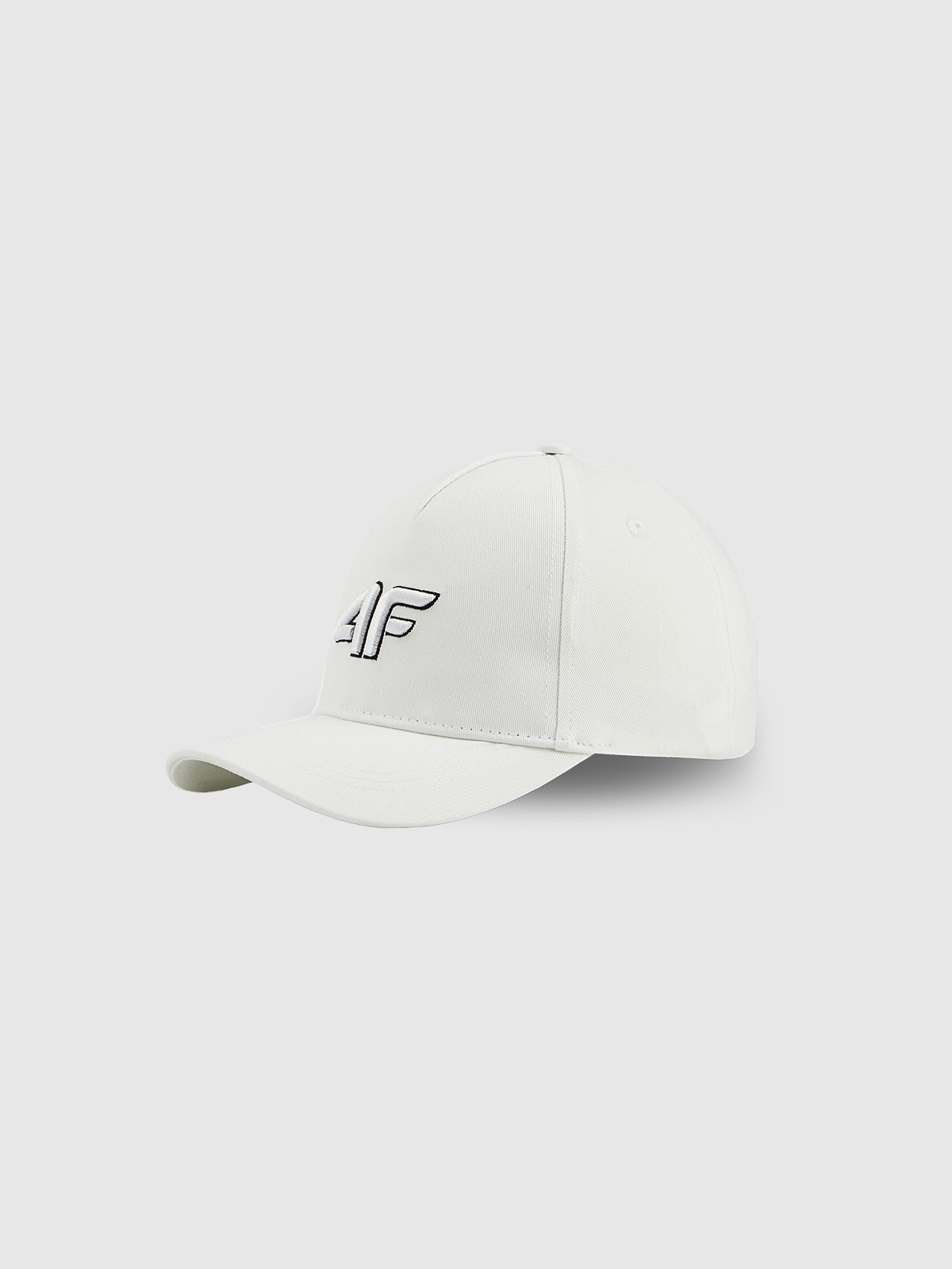 4F Czapka z daszkiem snapback dziecięca - biała MT