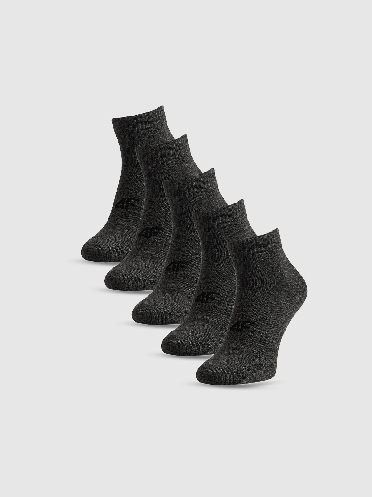 4F Skarpetki krótkie (5-pack) męskie - szare 43-46