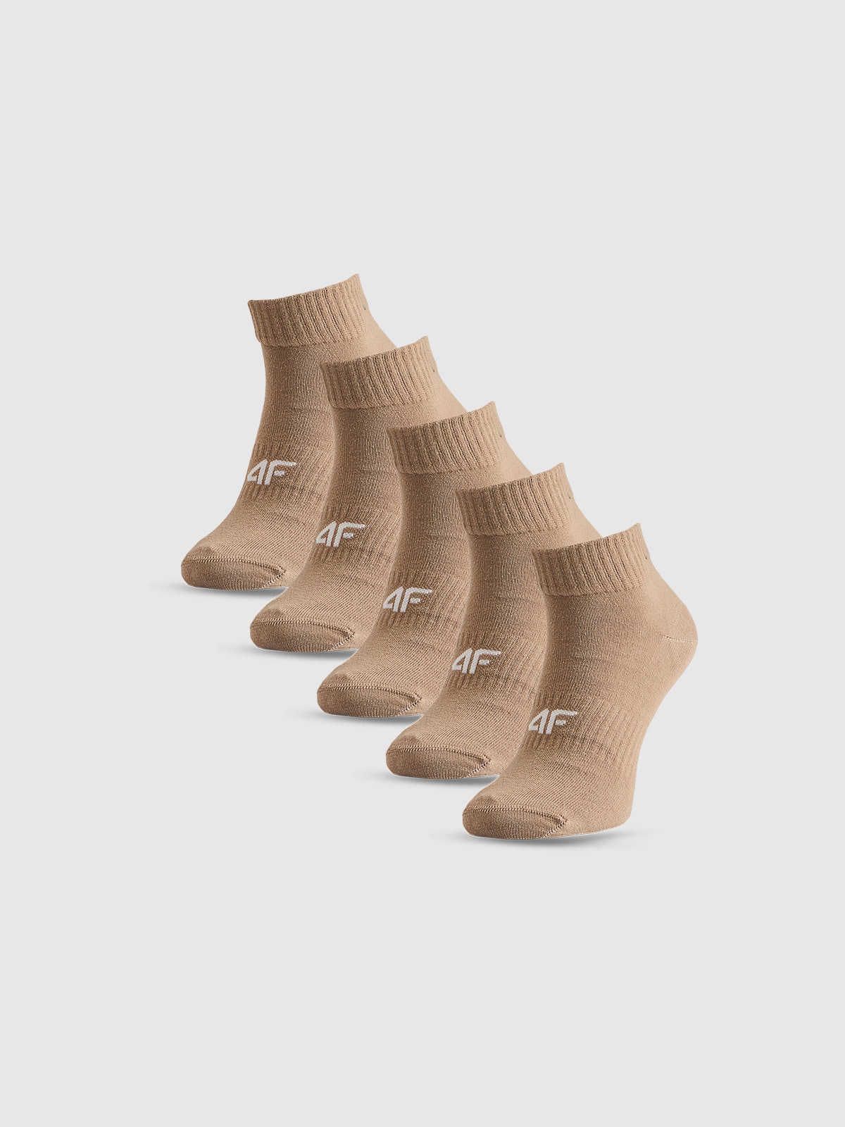4F Skarpetki krótkie (5-pack) damskie - beżowe 39-42