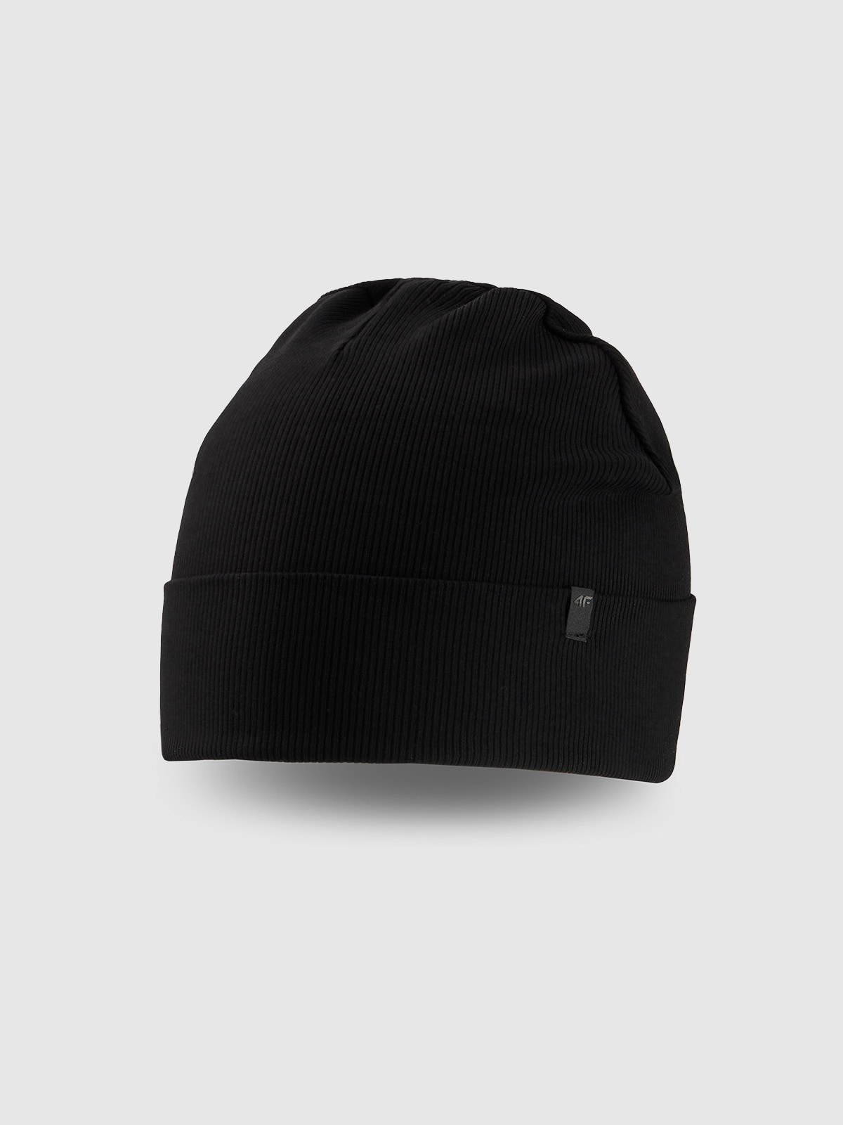 4F Czapka beanie dziecięca - czarna Uniwersalny