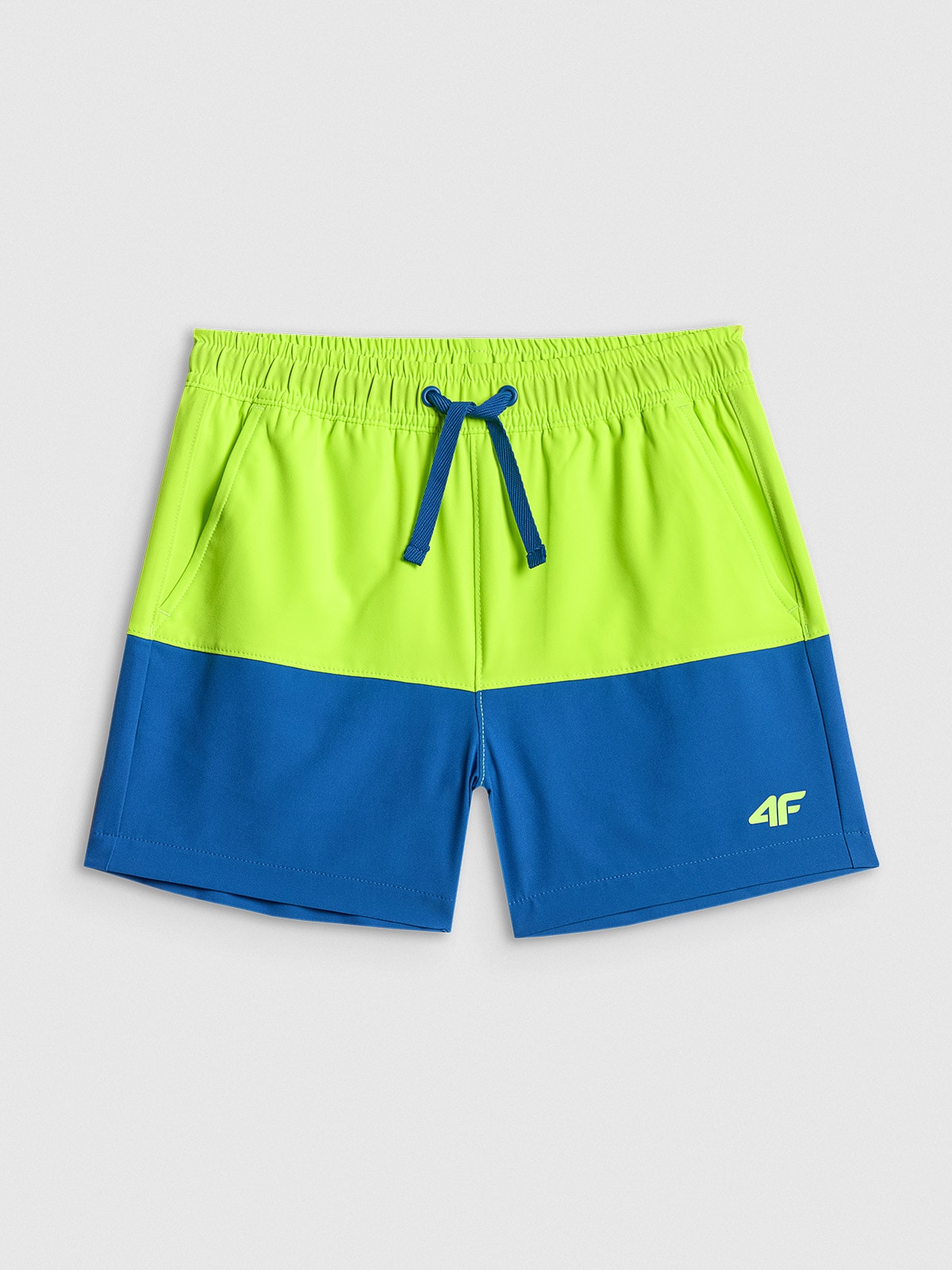 4F Spodenki plażowe boardshorty chłopięce - zielone 158/164 (12-14 lat)