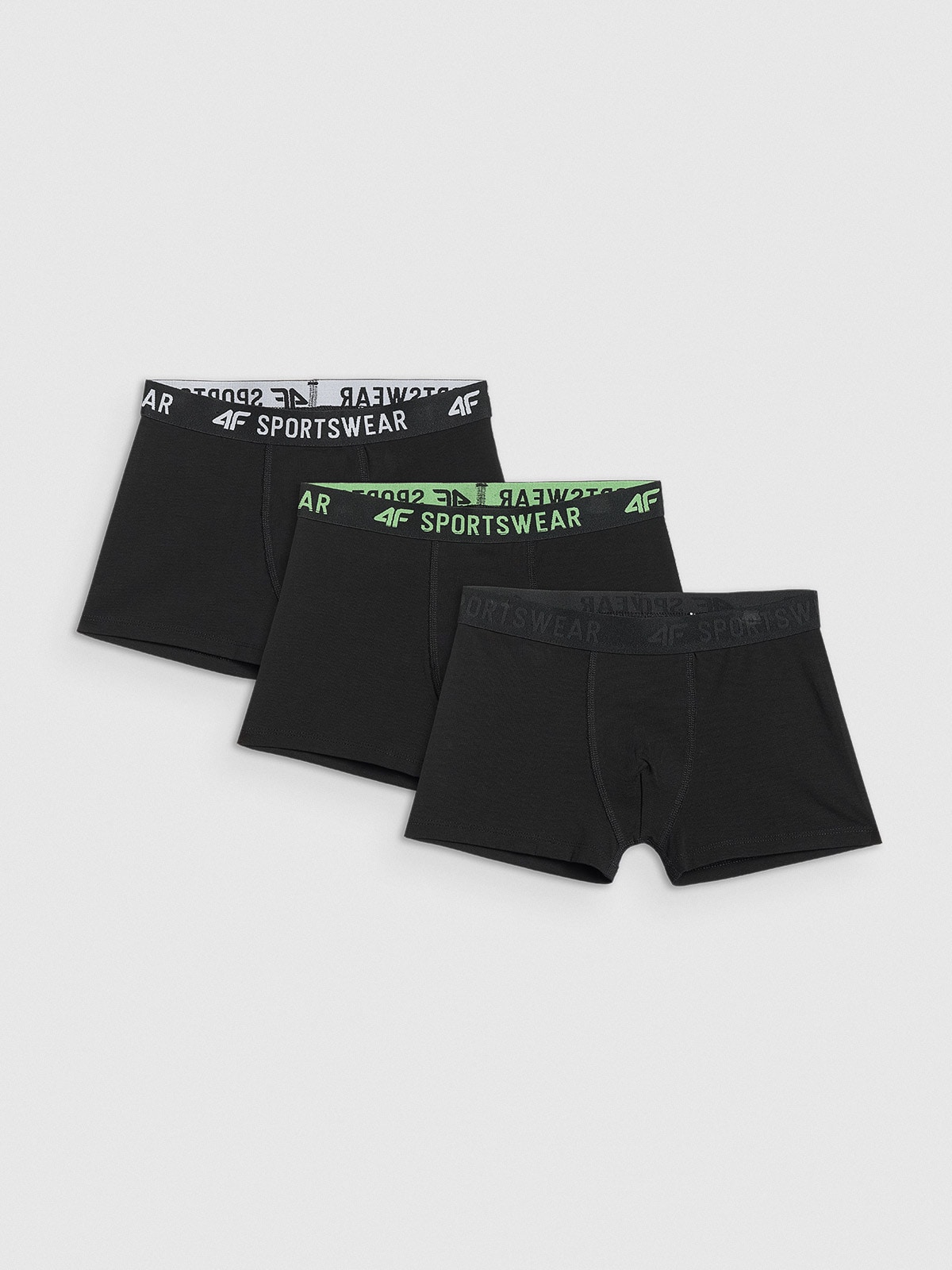 4F Bielizna bokserki (3-pack) chłopięce - czarne 158/164 (12-14 lat)