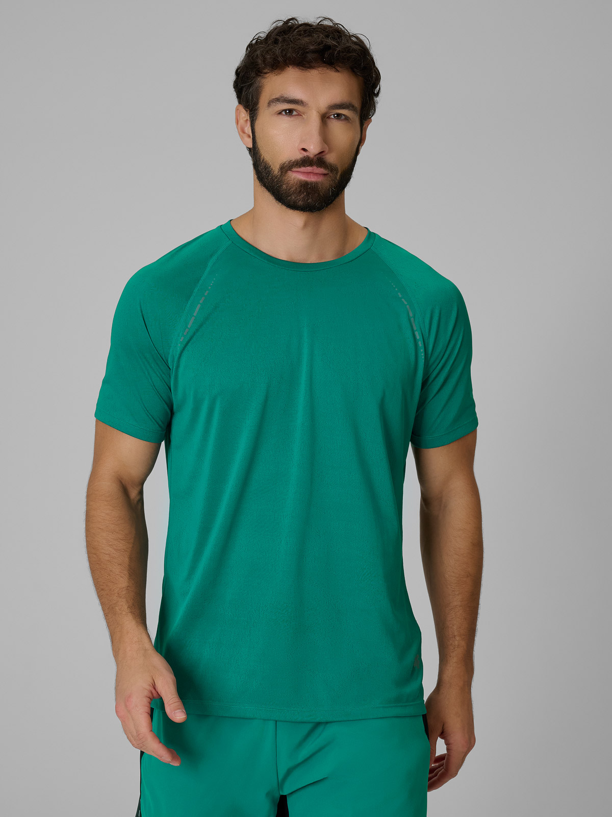 4F Koszulka do biegania szybkoschnąca męska - zielona XXL