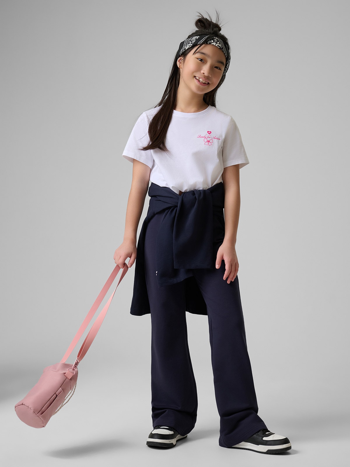 4F T-shirt regular z nadrukiem dziewczęcy - biały 164 (13-14 lat)